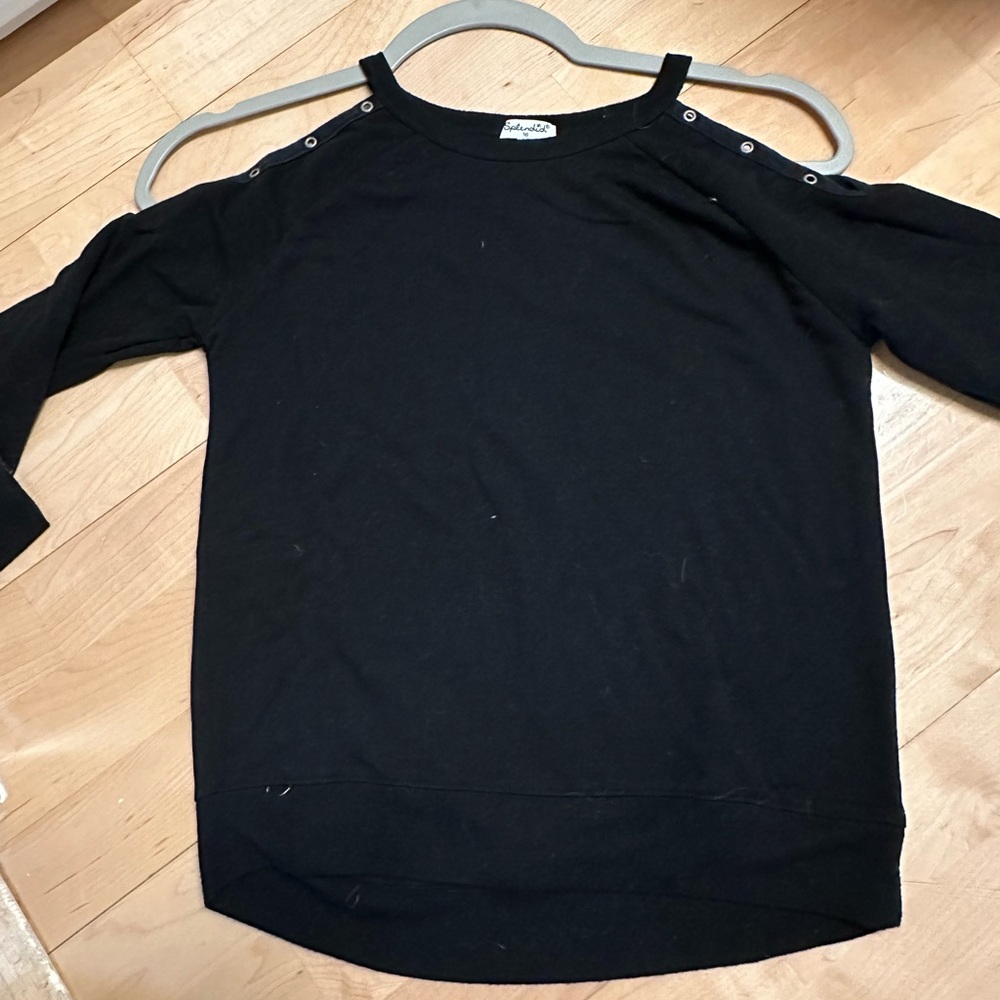 Kids Splendid Long Sleeve Black Tshirt